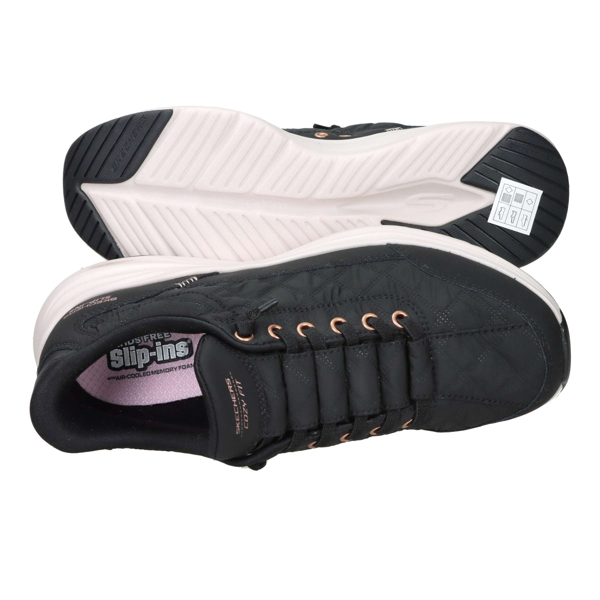 Skechers Donna Slip on 303949L Nero