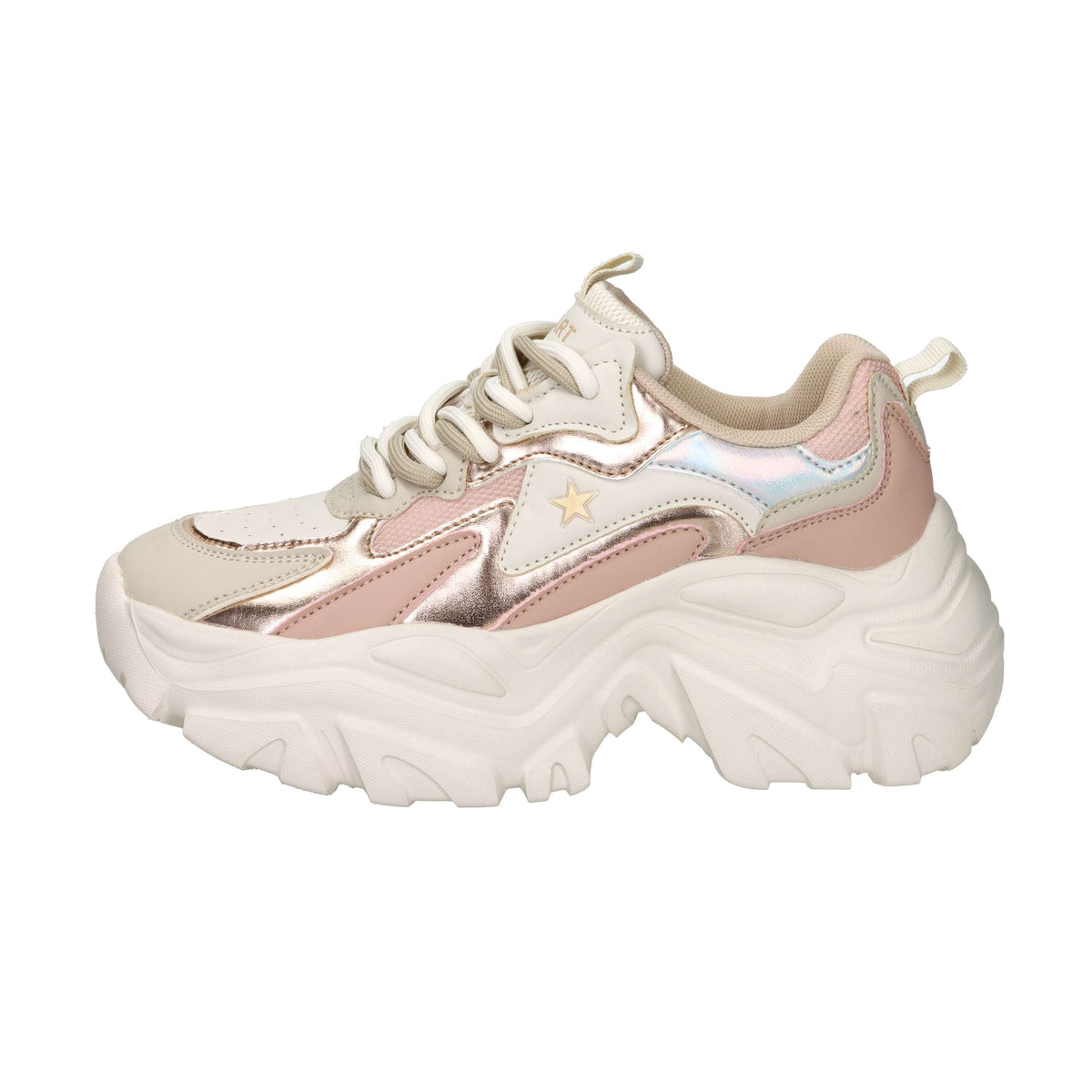 Shop Art Donna Sneakers SASF262009 Beige/Rosa