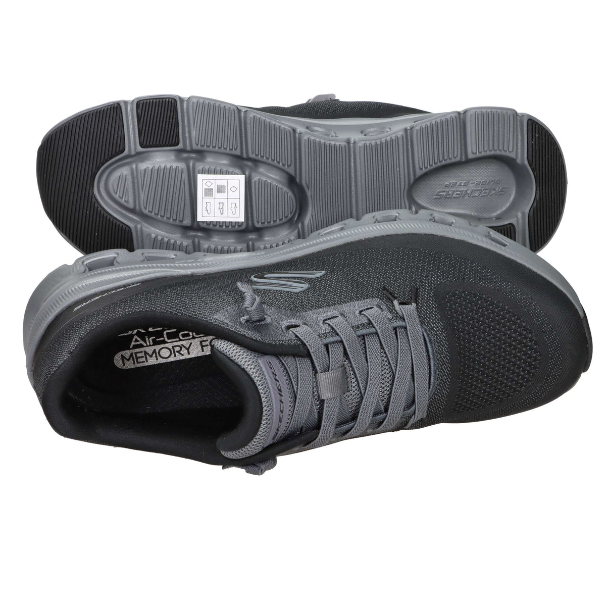 Skechers Uomo Slip on 233132 Nero/Grigio