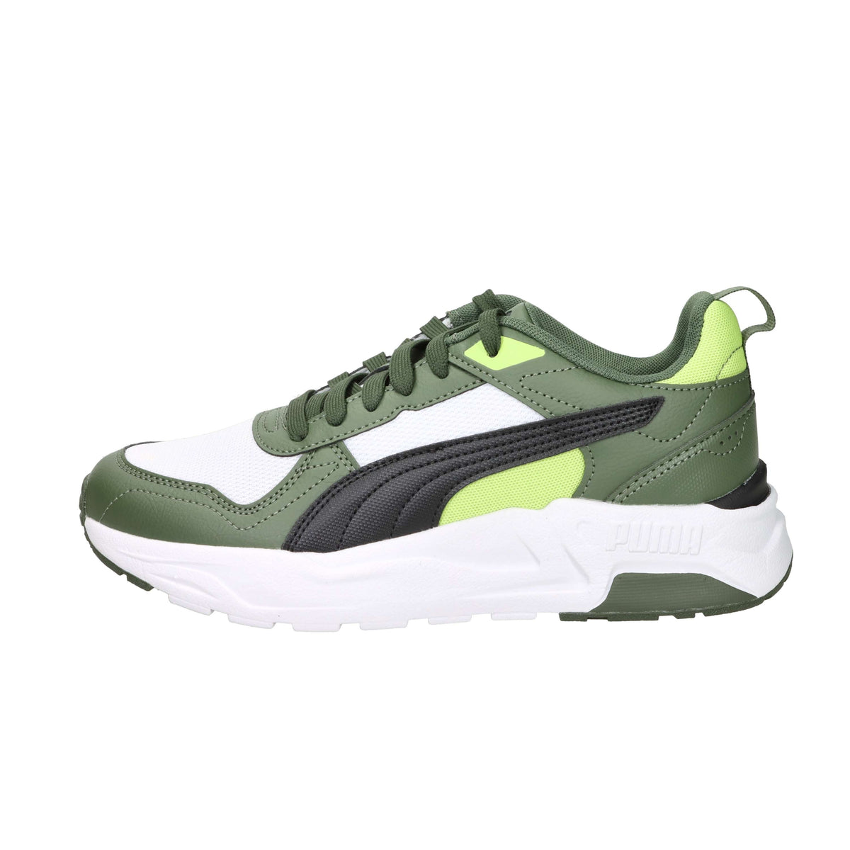 Puma Bambini e ragazzi Sneakers 403703 Bianco/Verdone