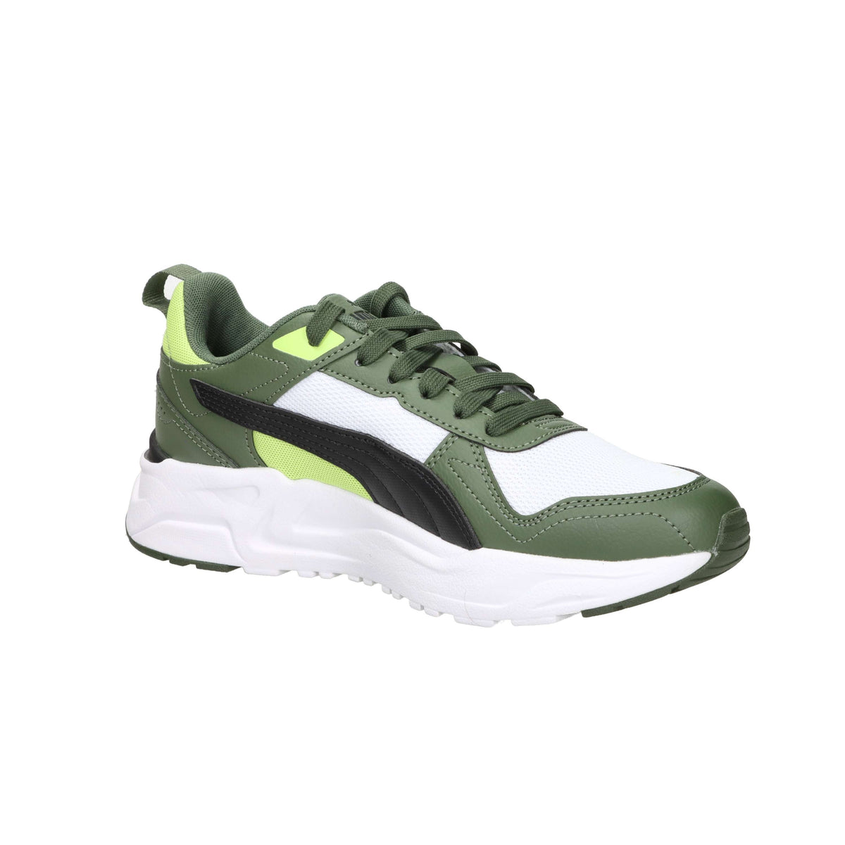 Puma Bambini e ragazzi Sneakers 403703 Bianco/Verdone