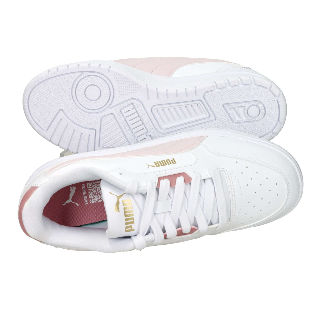 Puma Bambine e ragazze Sneakers 403739 Bianco/Rosa
