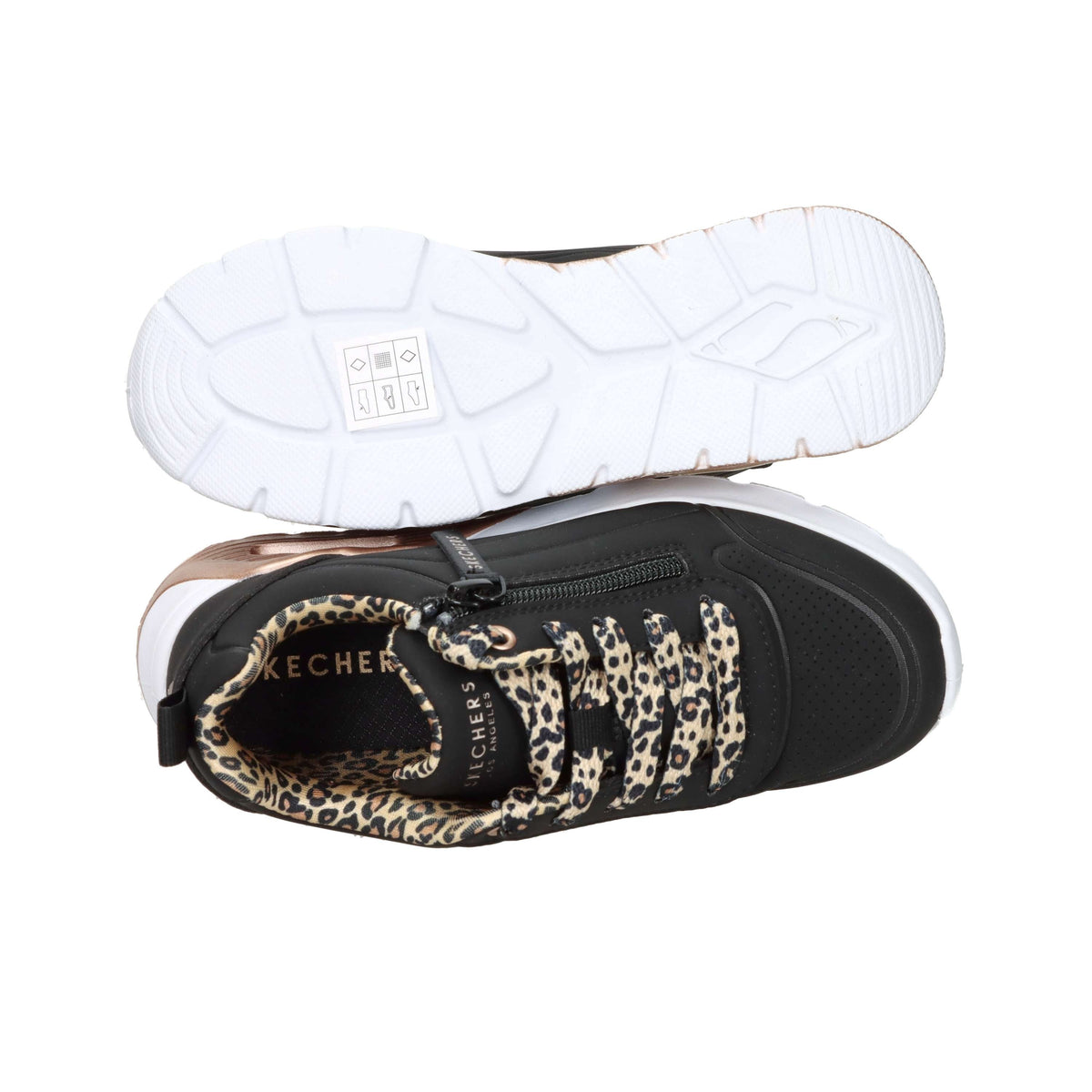 Skechers Bambine e ragazze Sneakers 310708L Nero/Beige