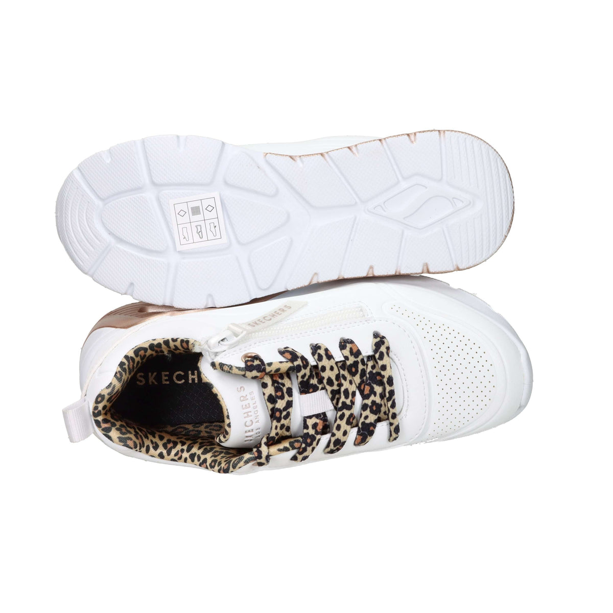 Skechers Bambine e ragazze Sneakers 310708L Bianco/Beige