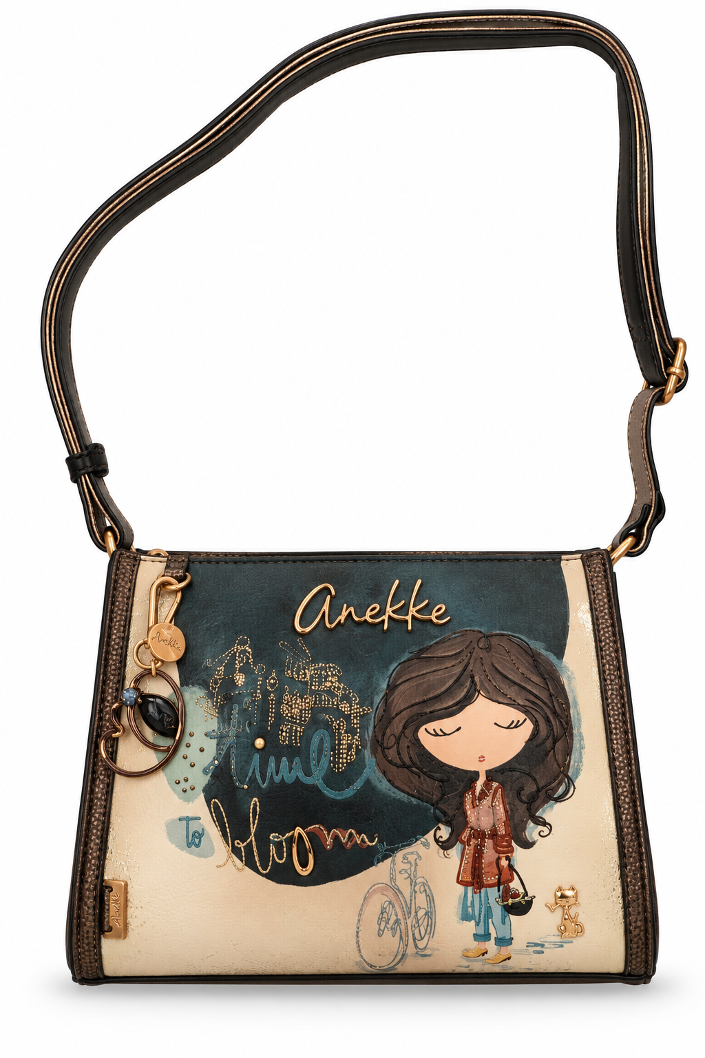 Anekke Donna Borsa a tracolla 43703-571 Beige/Blu