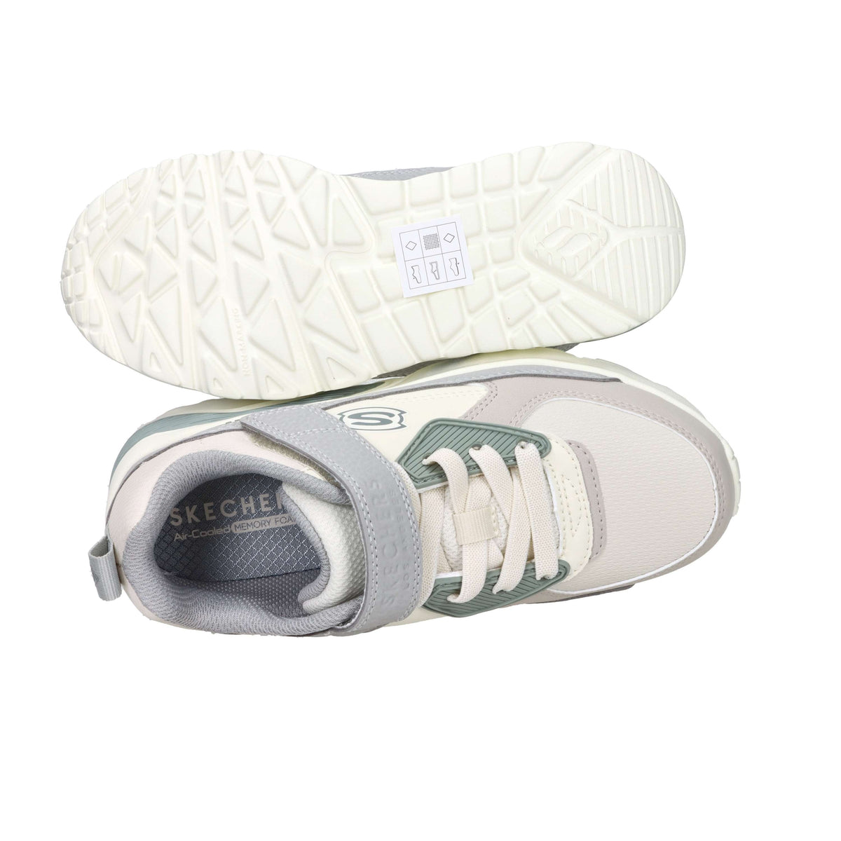 Skechers Bambini e ragazzi Sneakers 417132L Panna/Grigio