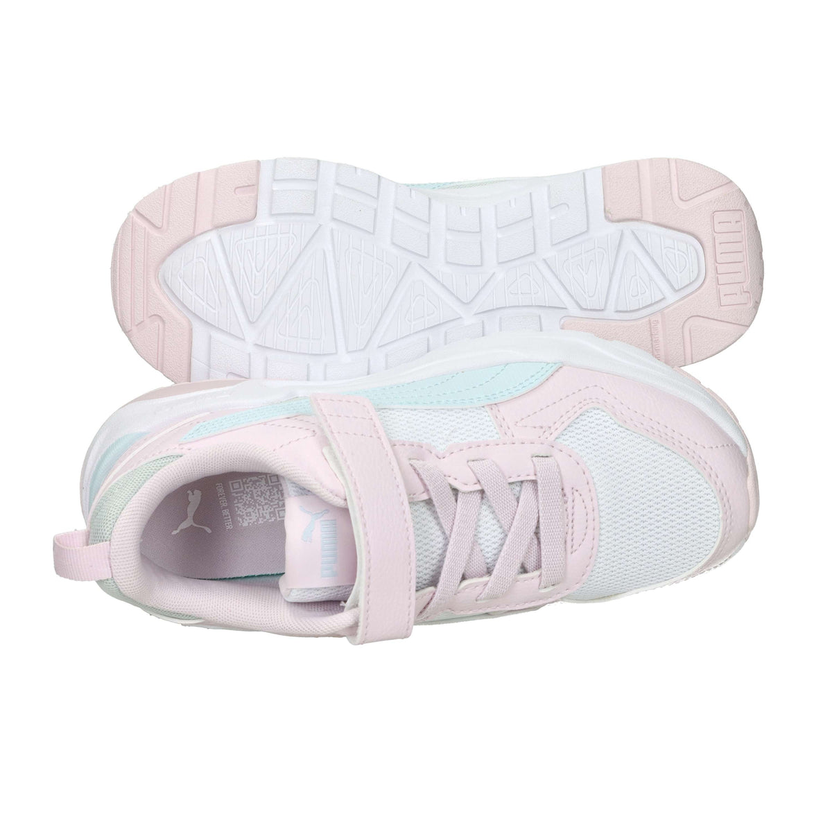 Puma Bambine e ragazze Sneakers 403704 Bianco/Rosa