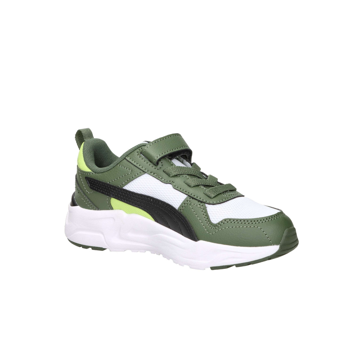 Puma Bambini e ragazzi Sneakers 403704 Bianco/Verdone