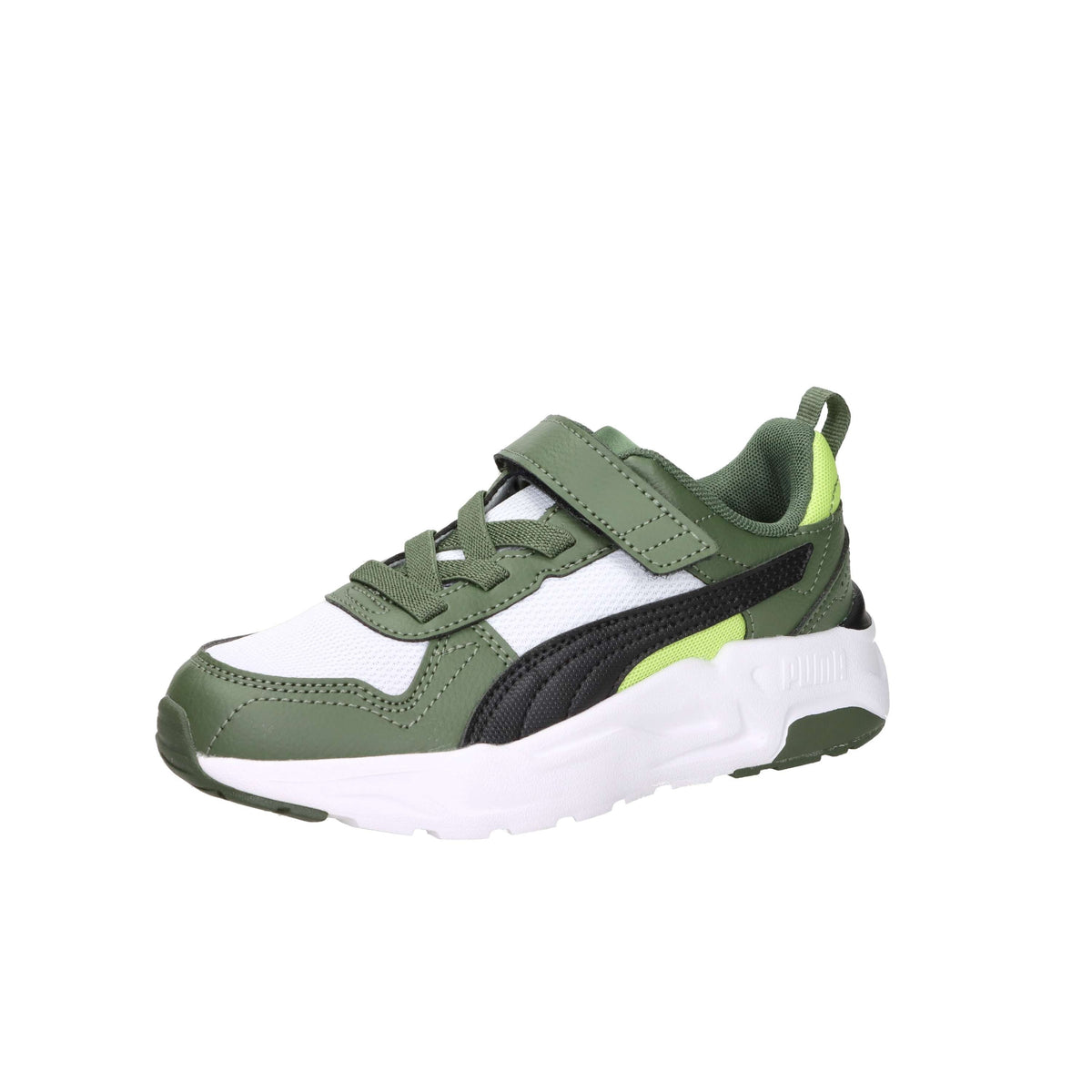 Puma Bambini e ragazzi Sneakers 403704 Bianco/Verdone