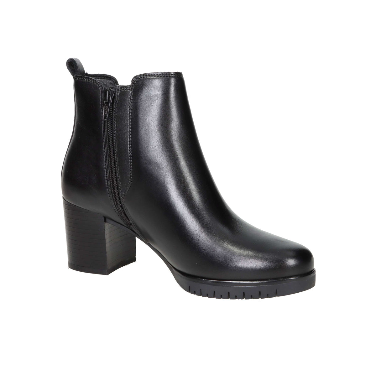 Valleverde Donna Stivaletti con tacco 47662 Nero