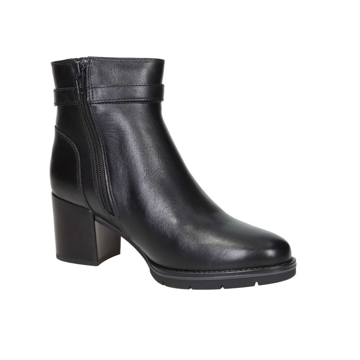 Valleverde Donna Stivaletti con tacco 17204 Nero