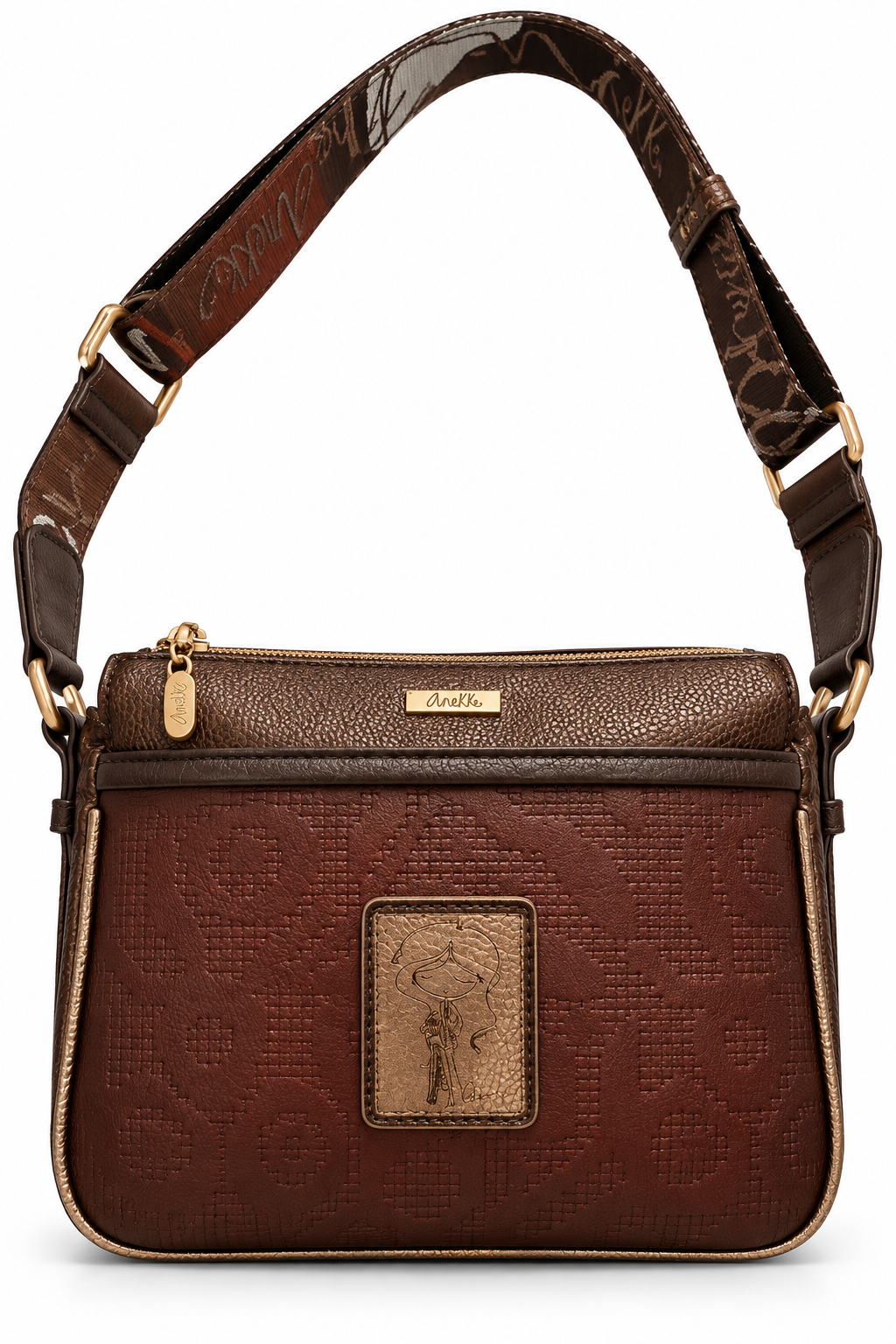 Anekke Donna Borsa a tracolla 43713-062 Beige/Bronzo