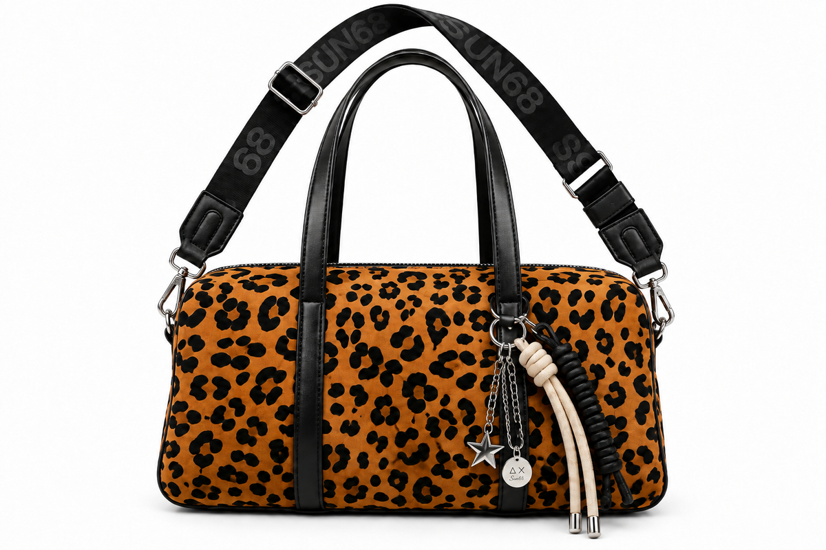 Sun68 Donna Borsa a mano Y46243 Leopardato