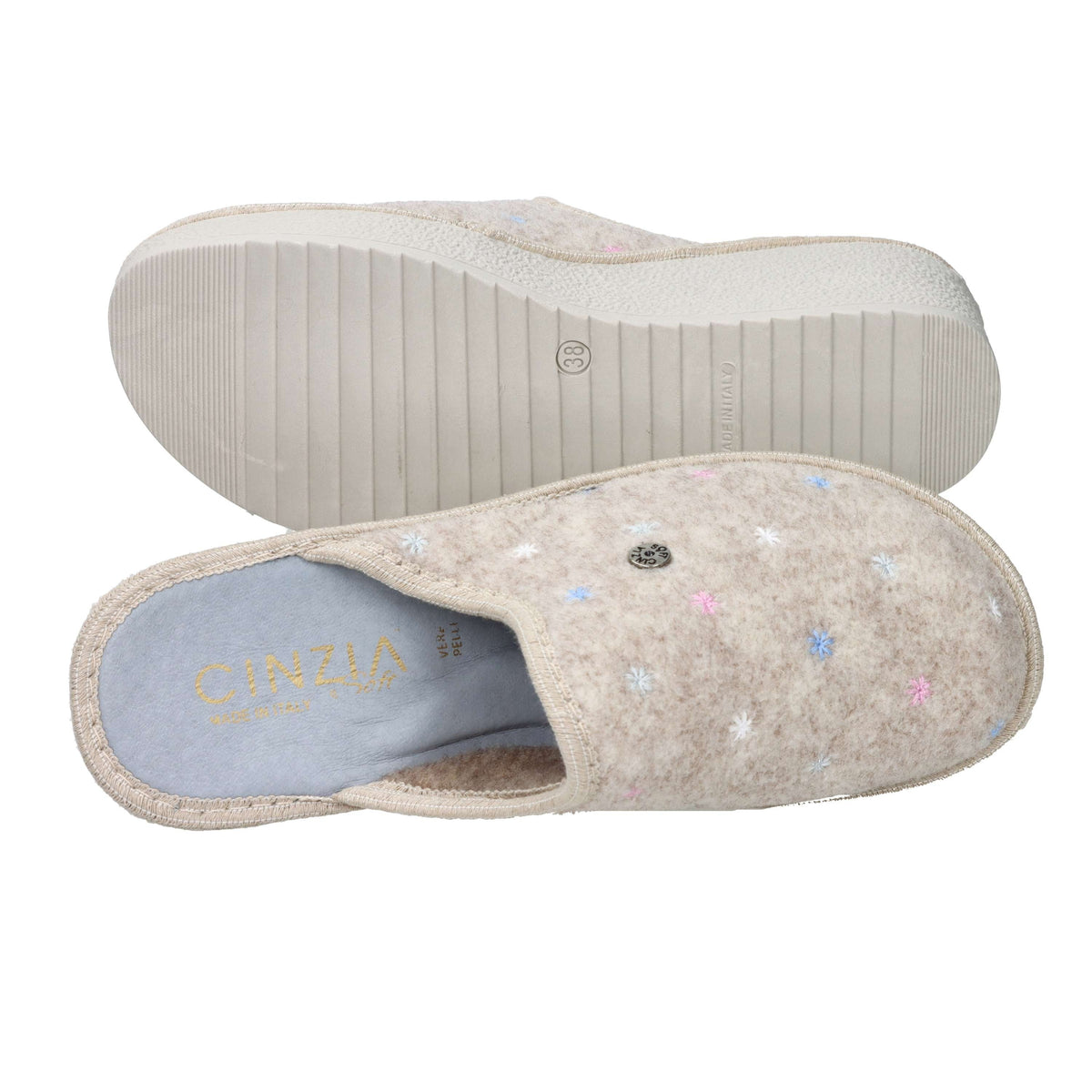 Cinzia Soft Donna Ciabatta invernale LF161 Beige