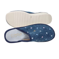 Cinzia Soft Donna Ciabatta invernale LF161 Blu