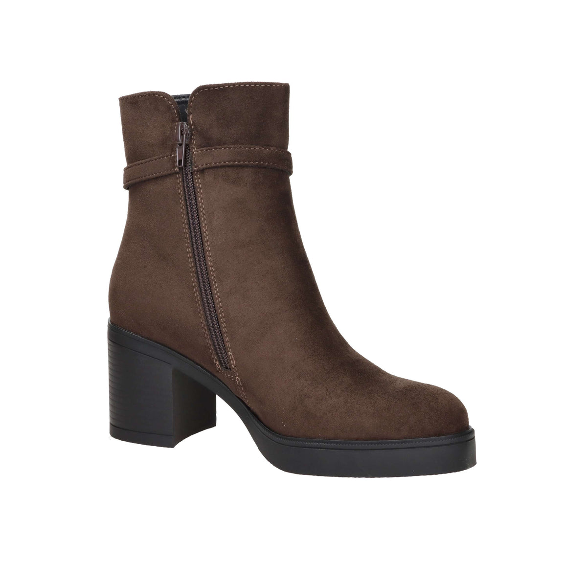 Keys Donna Stivaletti con tacco K-13711 Marrone