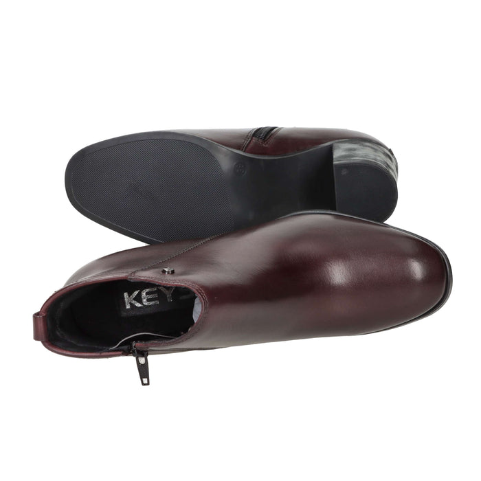 Keys Donna Stivaletti con tacco K-13752 Bordeaux