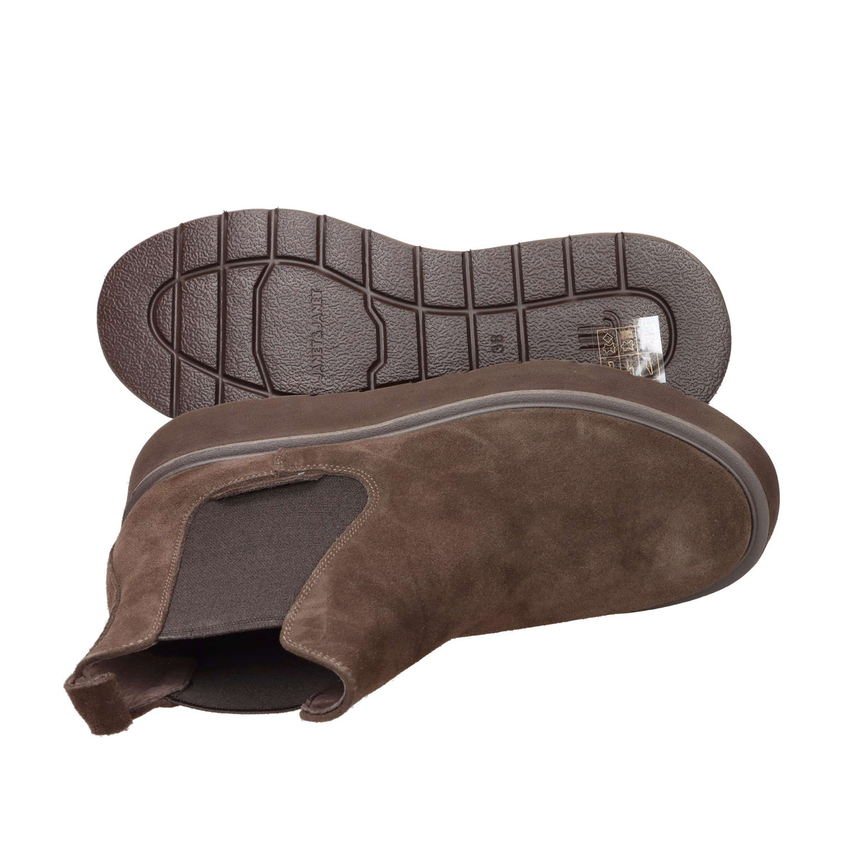 Janet & Janet Donna Stivaletti zeppa J-1330 Marrone