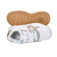 4Us Paciotti Bambine e ragazze Sneakers K251923 Bianco/Oro