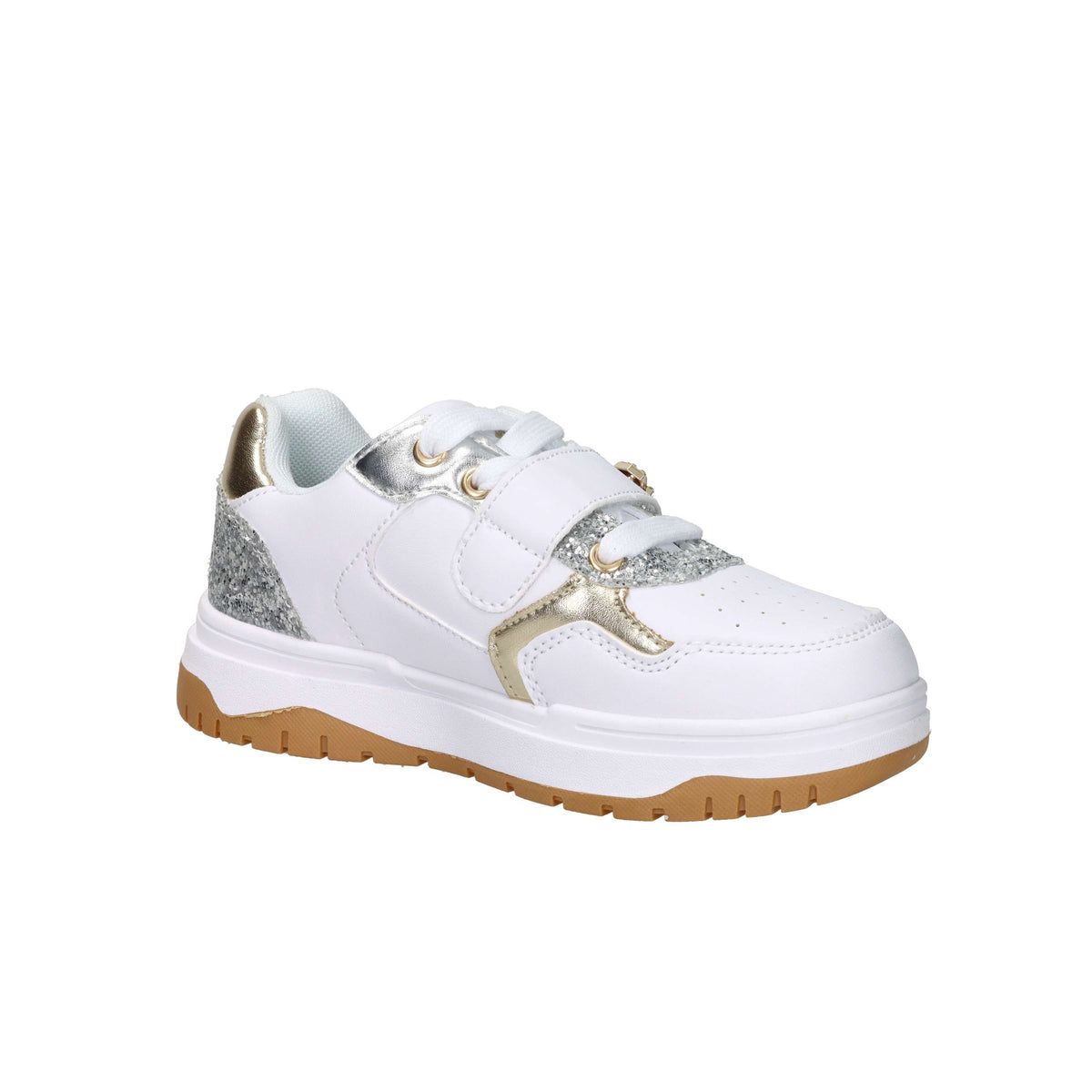 4Us Paciotti Bambine e ragazze Sneakers K251923 Bianco/Oro