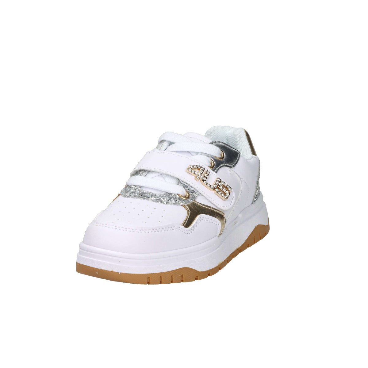 4Us Paciotti Bambine e ragazze Sneakers K251923 Bianco/Oro