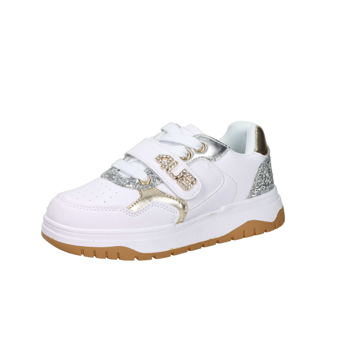 4Us Paciotti Bambine e ragazze Sneakers K251923 Bianco/Oro