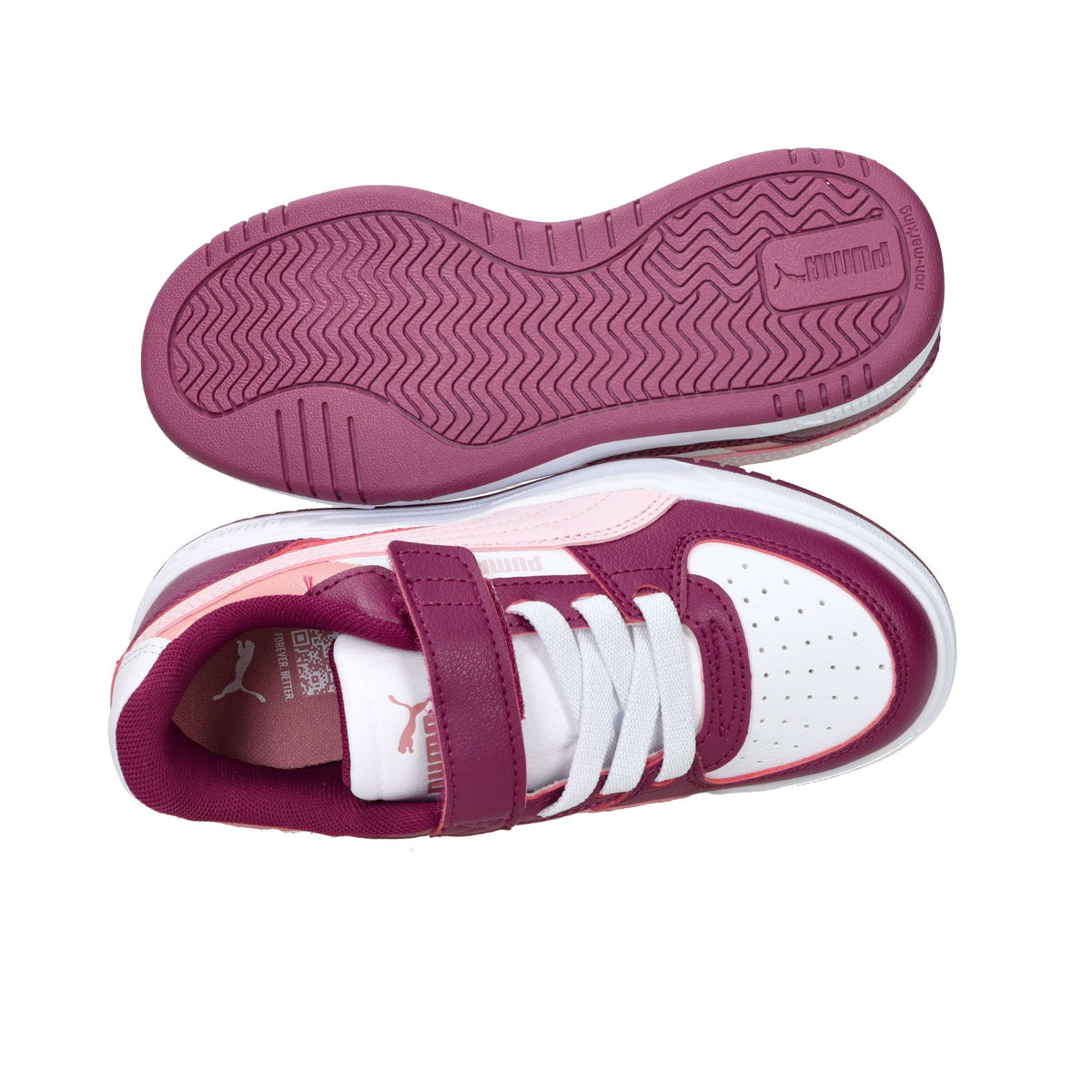 Puma Bambine e ragazze Sneakers 406891 Bianco/Viola