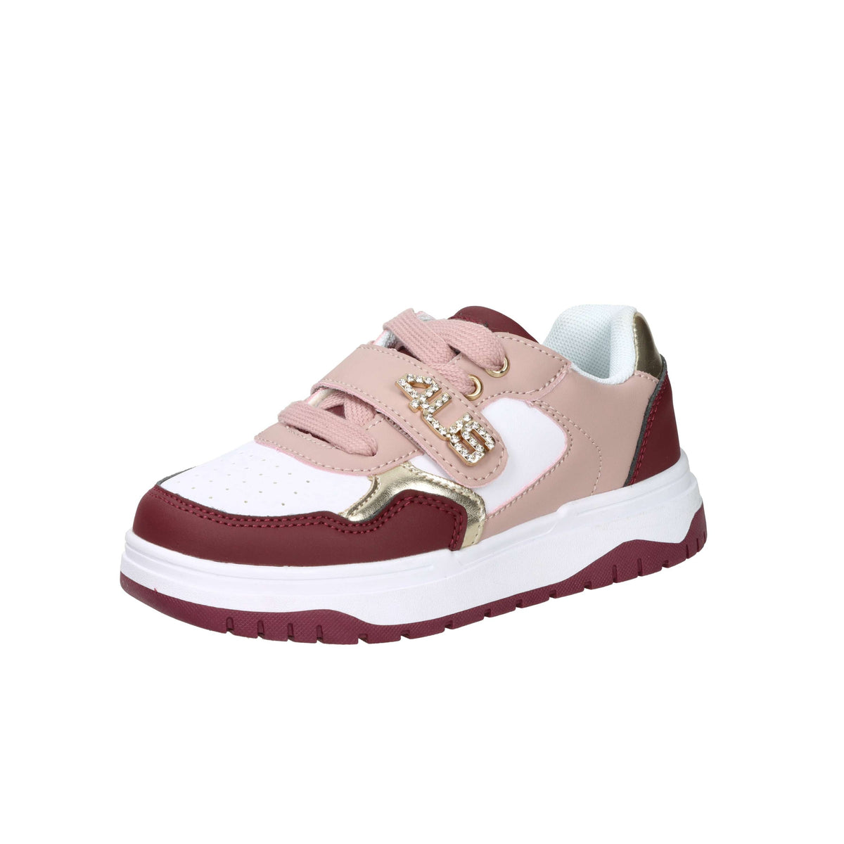 4Us Paciotti Bambine e ragazze Sneakers K251923 Bianco/Bordeaux