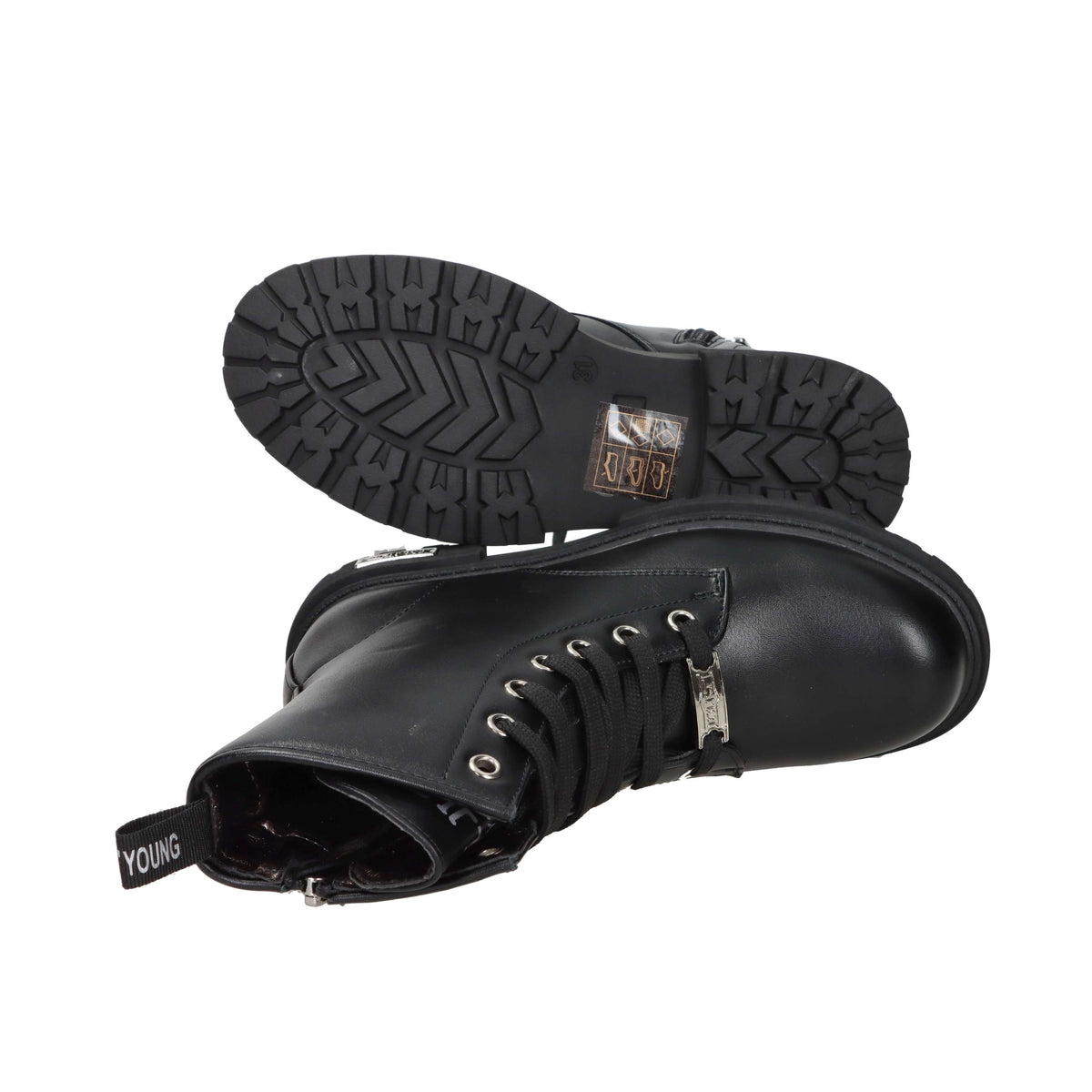 Cult Unisex bambino Anfibi T-753 Nero
