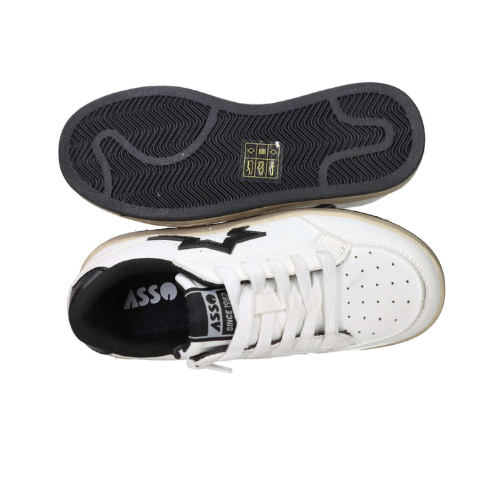 Asso Bambini e ragazzi Sneakers AG-18207 Bianco/Nero