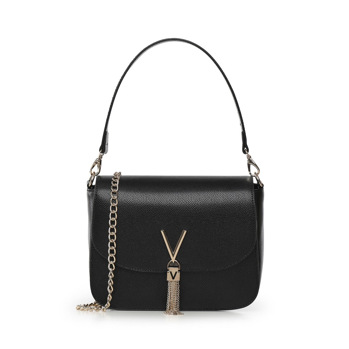 Valentino Donna Borsa a spalla VBS1R404G Nero/Oro