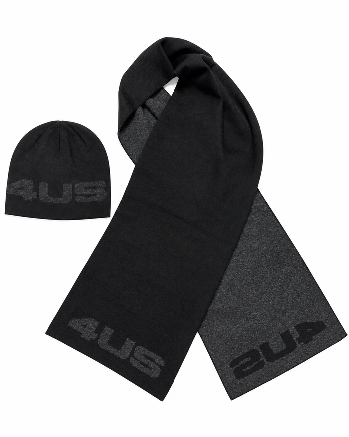 4Us Paciotti Unisex adulto Sciarpa PA004 Nero