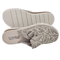 Cinzia Soft Donna Ciabatta invernale NG4008 Taupe