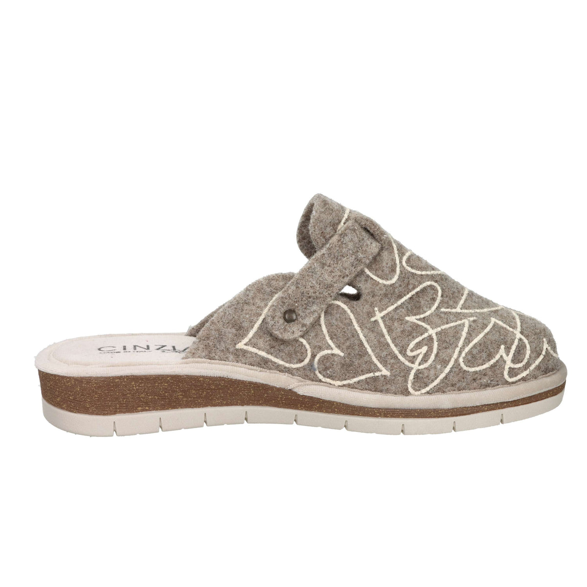 Cinzia Soft Donna Ciabatta invernale NG4008 Taupe