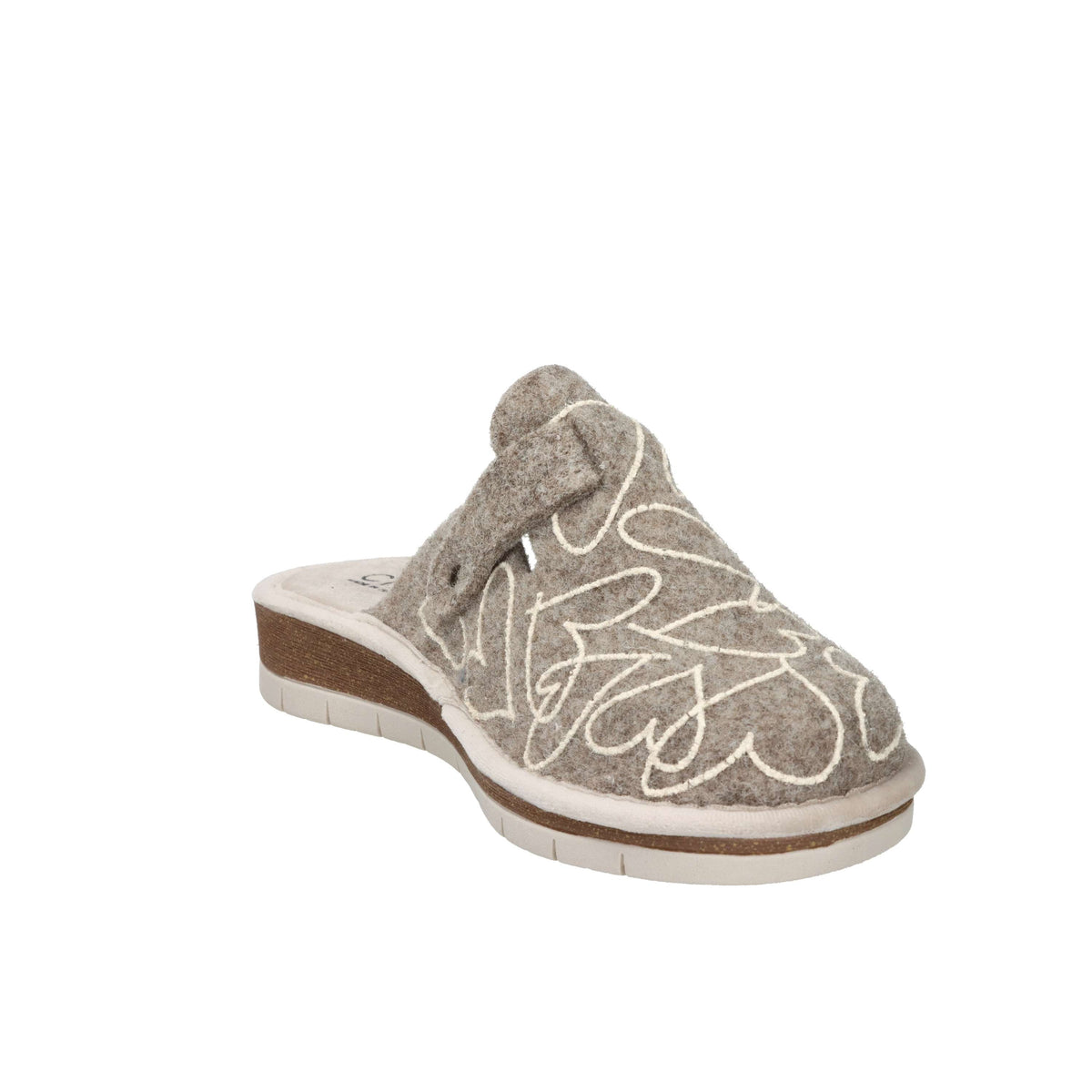 Cinzia Soft Donna Ciabatta invernale NG4008 Taupe