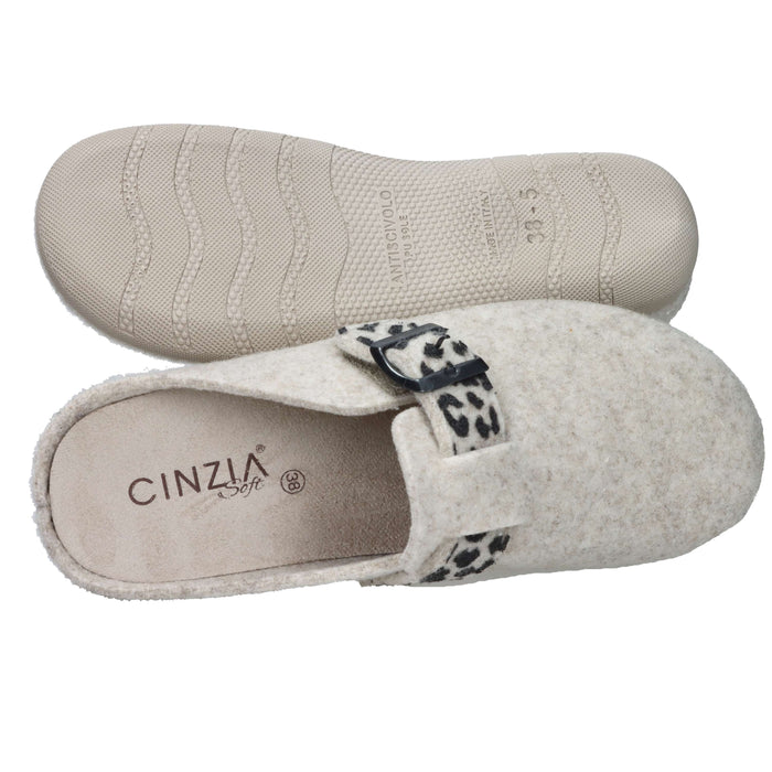 Cinzia Soft Donna Ciabatta invernale NC030 Beige