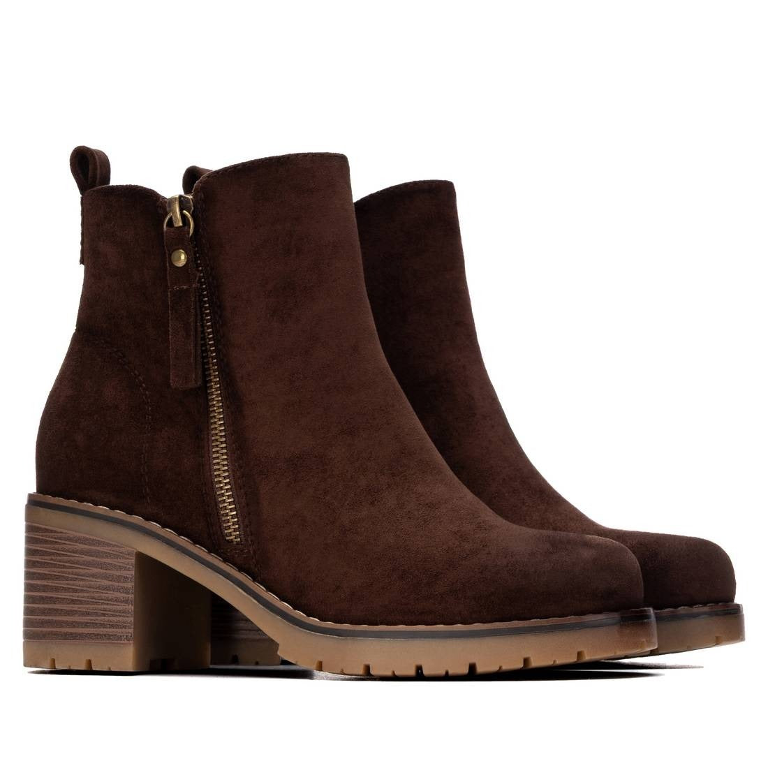 Xti Donna Stivaletti con tacco 130703 Marrone