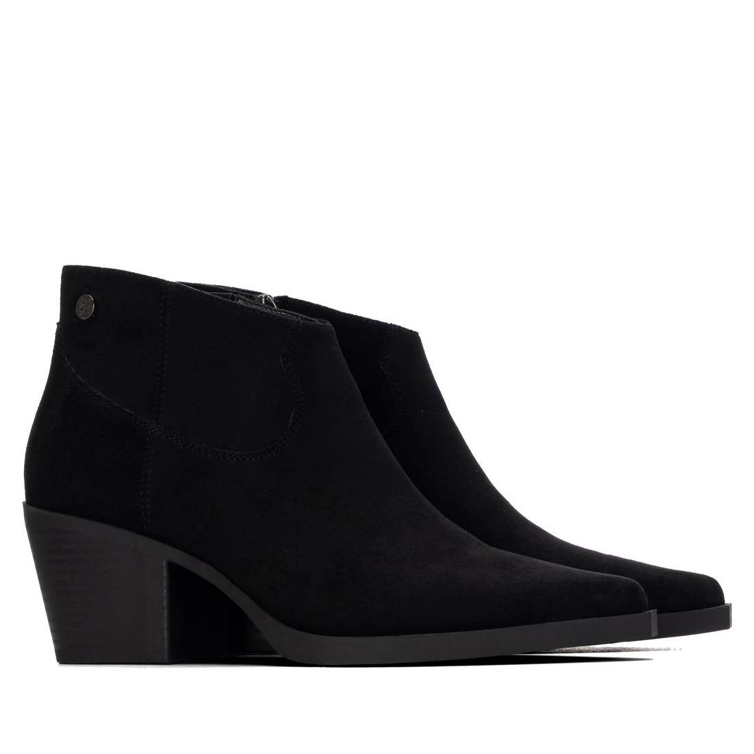 Xti Donna Stivaletti con tacco 146517 Nero