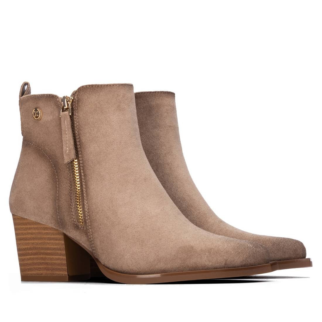 Xti Donna Stivaletti con tacco 146103 Beige