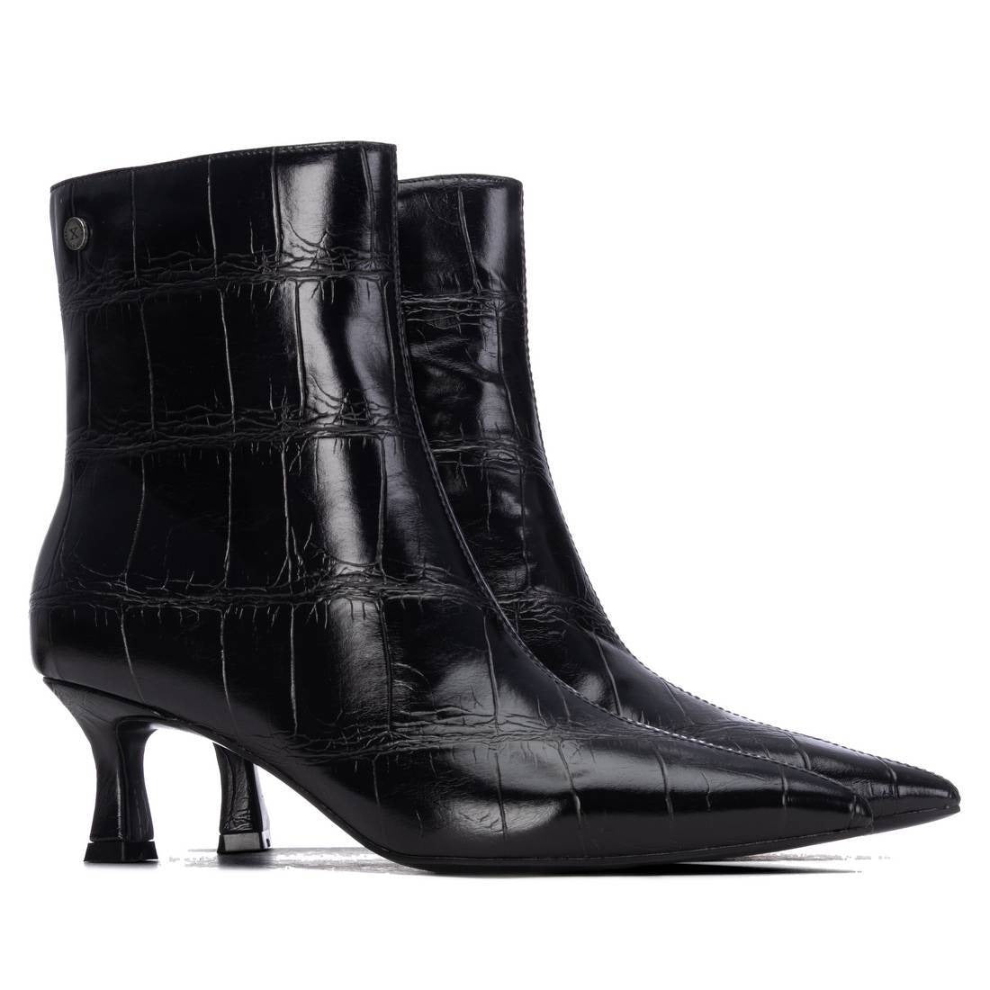 Xti Donna Stivaletti con tacco 146218 Nero