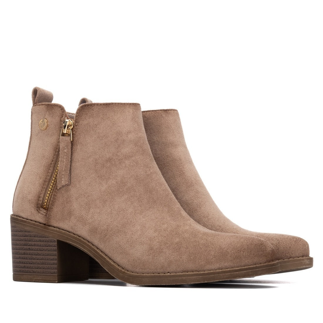Xti Donna Stivaletti con tacco 130713 Beige