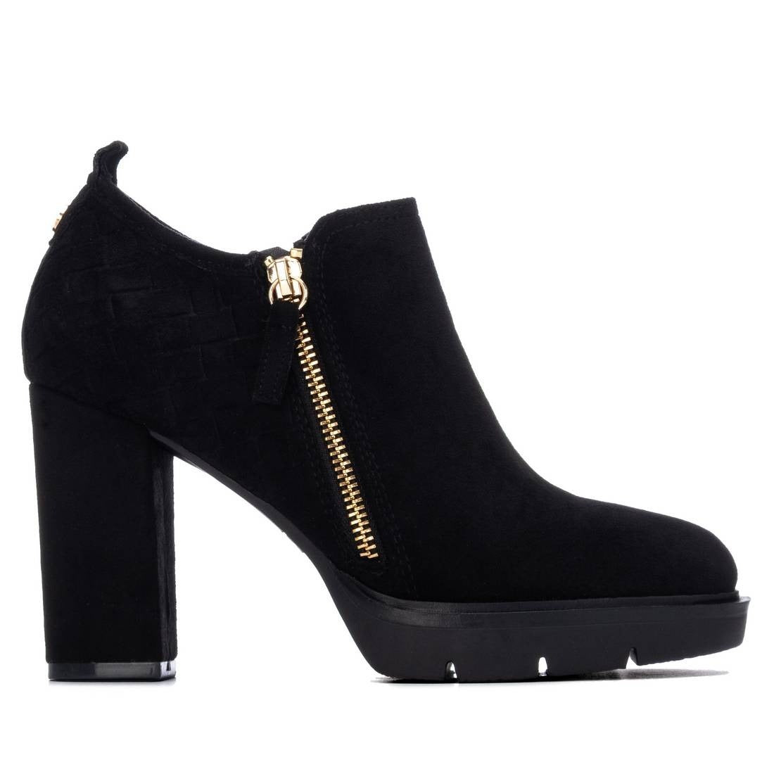 Xti Donna Stivaletti con tacco 146175 Nero
