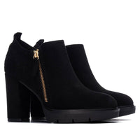 Xti Donna Stivaletti con tacco 146175 Nero