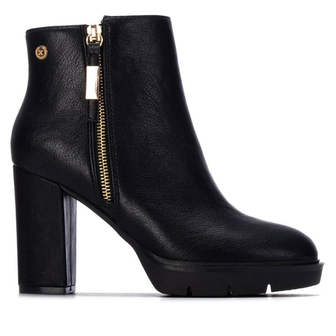 Xti Donna Stivaletti con tacco 146504 Nero