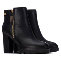 Xti Donna Stivaletti con tacco 146504 Nero