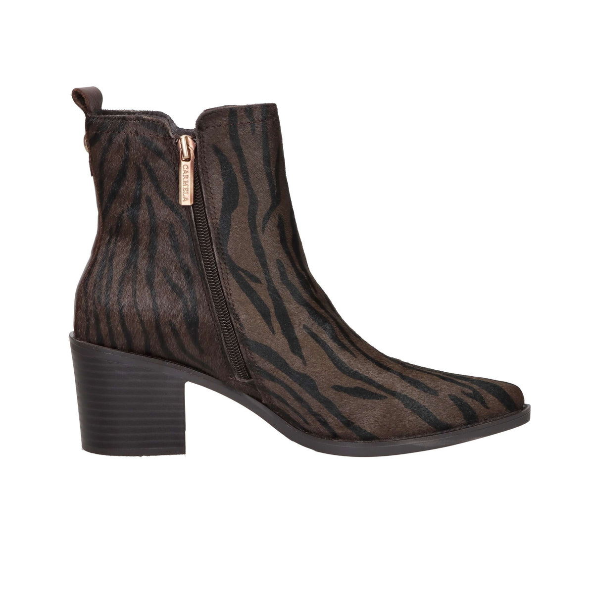 Carmela Donna Stivaletti con tacco 164386 Marrone/Nero