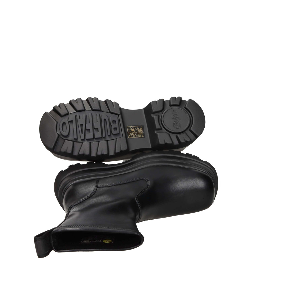 Buffalo Donna Stivaletti zeppa BN1270135 Nero