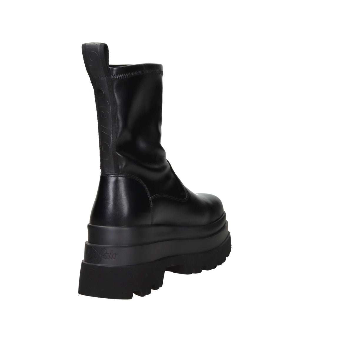Buffalo Donna Stivaletti zeppa BN1270135 Nero