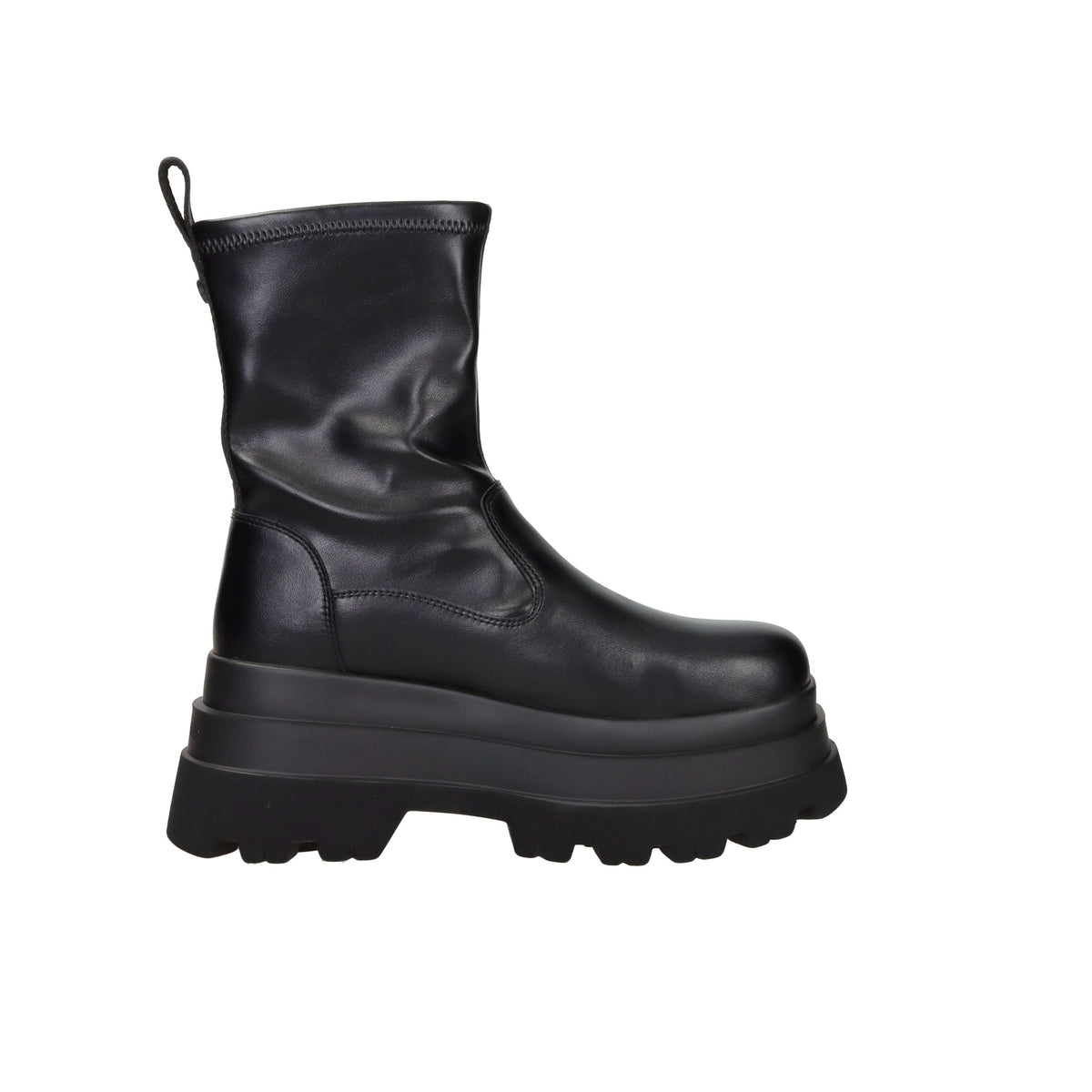 Buffalo Donna Stivaletti zeppa BN1270135 Nero