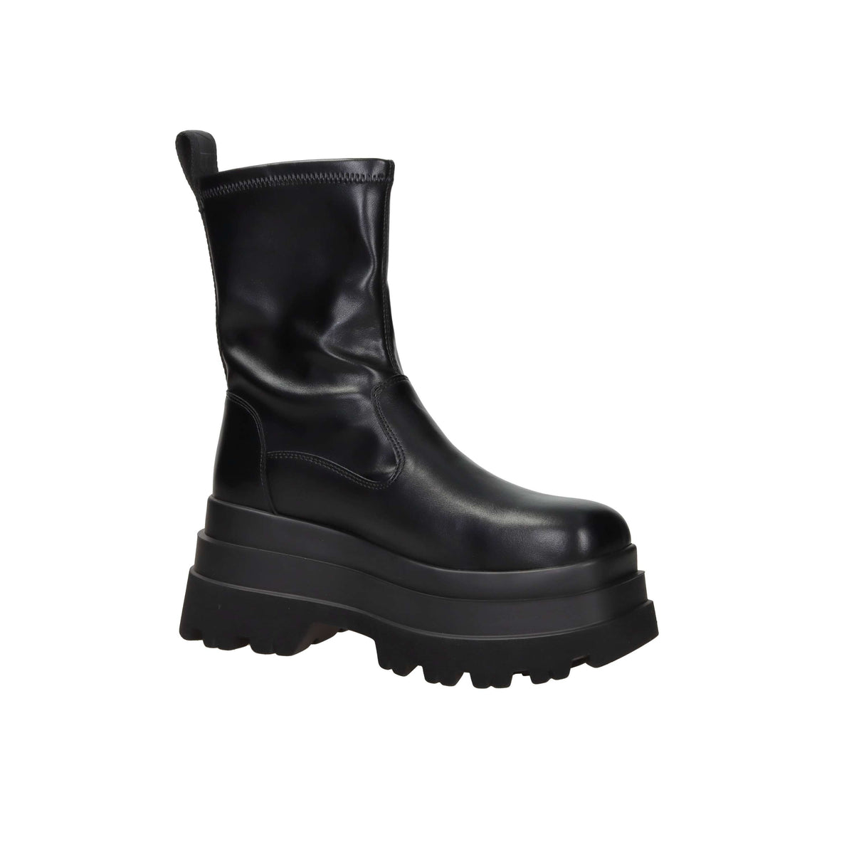 Buffalo Donna Stivaletti zeppa BN1270135 Nero